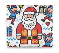 GuoChe Portaoggetti in pelle per auto e tessere, per uomo e donna, per patente di guida, carte e documenti essenziali, gioia per tutti i Babbo Natale e gli elfi