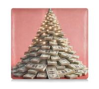 GuoChe Premium Leather Car Registrazione e Assicurazione Titolare Uomini Donne Veicolo Glove Box per Documenti, Carte, Licenza Luminoso Soldi Albero di Natale