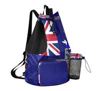 GuoChe Sacca da spiaggia con coulisse e tasche interne, separazione asciutta e bagnata, bandiera, di, sud, georgia, e, il, sud, sandwich, One Size, Zaini per bambini