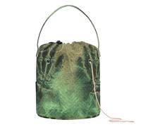 GuoChe Scheletro Mani su pagine antiche Borsa di filato all'uncinetto Borsa a maglia Tote Bag con fori Borsa da viaggio per forniture artistiche Zaino all'uncinetto
