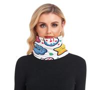 GuoChe Sciarpa da sci per donne e uomini, spessa, antivento, per esterni, freddo, 4 luglio, a tema americano, giorno dell'indipendenza carino