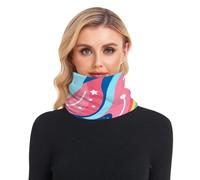 GuoChe Sciarpa da sci per uomini e donne spessa antivento all'aperto freddo 4 luglio Giorno dell'Indipendenza a tema USA carino