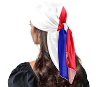 GuoChe Sciarpa di seta Scialli E Avvolge Carino Sciarpa di Natale per Neck bufanda para mujer, Bandiera della Francia, One Size