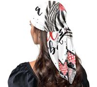 GuoChe Sciarpa di seta Scialli E Avvolge Elegantes Sera per Natale sciarpa chal para mujer, Solo una ragazza che ama le zebre, One Size