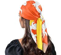 GuoChe Sciarpa di seta Scialli Testa calda per collo bufanda para mujer, Bandiera nazionale del Bhutan, One Size