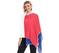 GuoChe Sciarpe e involucri oversize da donna alla moda lunghe sciarpe per il freddo 94 x 188 cm da donna autunno inverno, Bandiera di Saint Barthélemy, taglia unica