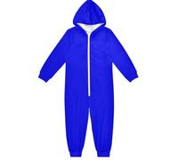 GuoChe Set pigiama per bambini con cappuccio, in pile, con cerniera, per ragazzi e ragazze, idea regalo, abbigliamento per la casa 5-14T, blu, Colorato, 9-11 Anni