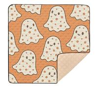 GuoChe Simpatico tappetino da gioco per bambini con motivo Halloween morbido imbottito per pavimento lavabile da viaggio