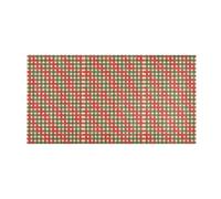 GuoChe Tappeti per camera da letto, lavabili, 99 x 50 cm, a quadri, colorati, assorbenti, tappetino da cucina antiscivolo