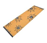 GuoChe Tappeto runner lavabile in lavatrice, antiscivolo, con nappa, per lavanderia, cucina, bagno, decorazione per la casa, ragnatela