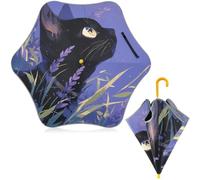 GuoChe Unique Cat - Ombrello per bambini e bambini, colore: lavanda