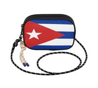 GuoChe West - Borsa a tracolla da donna, con scomparti per carte di credito, borsa a tracolla Take a walk, Bandiera nazionale di Cuba, One Size, Colorato