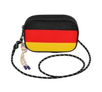 GuoChe West - Borsa a tracolla da donna, con scomparti per carte di credito, borsa a tracolla Take a walk, Bandiera nazionale della Germania, Taglia unica