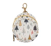 GuoChe Winter Trees - Porta ciuccio da viaggio con cerniera e clip, per neonati, colore: beige