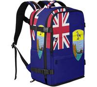 GuoChe Zaino impermeabile da 20 l, con scomparto per scarpe indipendente per studenti universitari, bandiera, di, sant'elena, ascensione, e, tristano da, One Size, Zaini multiuso di base