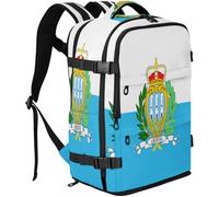 GuoChe Zaino impermeabile da 20 l, con scomparto per scarpe indipendente per studenti universitari, Bandiera Nazionale di San Marino, One Size, Zaini multiuso di base