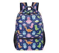 GuoChe Zaino multi scomparto durevole per bambini Trave Bookbag Dinosauri nello spazio modello