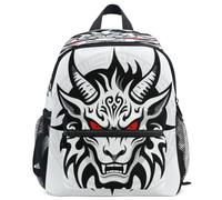 GuoChe Zaino per bambini e bambine, per la scuola, S, Simbolo Viking Fenrir, Small, Zaino | Con targhetta per il nome da 3 a 8 anni simbolo vichingo Fenrir