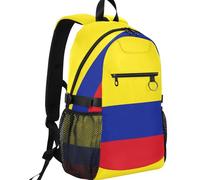 GuoChe Zaino per computer portatile, capacità 20 l, resistente all'acqua, con spallacci regolabili per la scuola, Bandiera nazionale della Colombia, One Size, Zaini multiuso di base