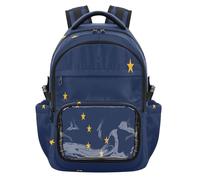 GuoChe Zaino trasparente resistente, borsa da viaggio per scuola, università, viaggi, età 7-18 anni, Bandiera dello stato dell'Alaska, One Size, Zaini per bambini