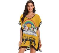 GuoChe Zombie Fantasy Creatura Apocalisse Creature Halloween Zombies Costume da bagno da donna Copricostume da bagno Vestito Spiaggia Coverups per, Zombie Fantasy Creature Apocalisse Creature, M