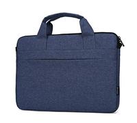 GUOCU Custodia per Computer Portatili, Custodia Borsa Portatile Multifunzionale con Tracolla Regolabile, Cinghia per Bagagli e impugnature Rimovibili，Blu Navy,14"(40X29.5X3cm)