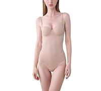 GUOCU Donna Body Intimo Modellante,Dimagrante Shapewear Senza Maniche Body Shaper Contenitivo Bodysuit Reggiseno Invisibile Schiena Nuda Tracolla Regolabili Corsetto per Abito da Sposa Matrimonio