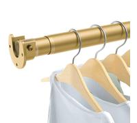 GUODDM Aste Appendiabiti per Armadi, Asta Regolabile Resistente da 43 A 137 Cm, Binario Espandibile in Acciaio Inossidabile da 3,3 Cm di Diametro per Armadi, Camera da Letto E Camper(43-213cm)