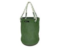 GUODDM Borsa A Tracolla for Attrezzi con Secchiello in Nylon, Secchio for Accessori for Carichi Pesanti, Organizer in Tela, Carico Massimo 30 kg, for Lavori di Manutenzione in Negozio(Green)