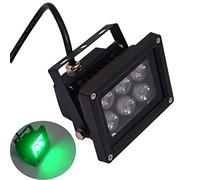 GUODDM Faretti LED Esterno - Faretto Luce da Pavimento, Luci di Inondazione A LED Impermeabili IP65 da 6 W, Faretto per Esterni A 220 V di Colore Verde, per Giardino, Decorazione Paesaggistica