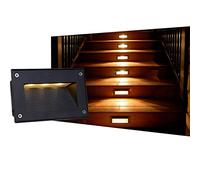 GUODDM Faretto Incasso LED da Esterno - Faretti Ad Incasso Giardino, Faretto da Incasso per Scale da Parete 3W IP65 LED Faretto da Incasso per Scale per Interni, Esterni, Scale, Passaggi, Gradini