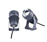 GUODDM Faretto LED Beam Light - Faretti LED, Luci da Terra LED for Esterni da 10 W, Faretto A Fascio Stretto con Telecomando IP65, Proiettori da Parete for Edifici Esterni(Warm White)