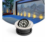 GUODDM Faretto LED da Esterno A Incasso, Luce Direzionale da Esterno A 24V, Faretto A LED Interrabile Regolabile, Luci da Giardino E per Esterni Impermeabili IP67(Red,18w)