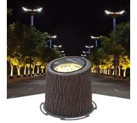 GUODDM Luce da Giardino Simulata for Alberi, Proiettore for Esterni con Angolo Regolabile Impermeabile, Faretti LED Sotterranei(White,6w(AC220V))