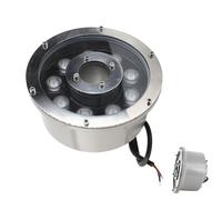 GUODDM Luce per Fontana Ad Anello A LED - Luce Subacquea per Piscina, Lampada per Fontana Ad Anello A LED Sommergibile A Bassa Tensione da 12 V(Red,9W(12V))