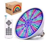 GUODDM Luci for Piscina, Luci LED Subacquee RGB Che Cambiano Colore, 40 W for Piscina Interrata con Telecomando, Lampadina di Ricambio E26(40W(120V))