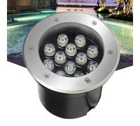 GUODDM Luci LED Sommergibili per Laghetti - Lampada Subacquea per Piscine, Faretto LED da Incasso per Esterni A Bassa Tensione 24V, Faretto Subacqueo RGB Impermeabile IP68(White,6W(12v))