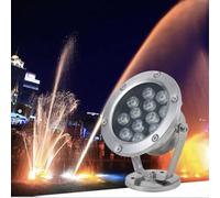 GUODDM Luci LED Subacquee - Faretto LED A Immersione da 12V per Fontane E Laghetti, Impermeabile IP68, Ideale per Piscine, Giardini, Prati E Giardini Rocciosi(Warm White Light,36w)