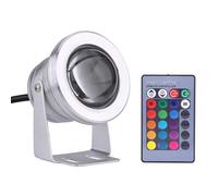 GUODDM Luci Subacquee for Laghetti, Luci A LED Impermeabili IP68, Luci for Laghetti con Telecomando, Lampada Impermeabile A LED Multicolore da 10 W for Laghetti for Acquari(RGB,1PCS 10W(DC24V))