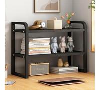 GUODDM Organizer Da Scrivania Con Ripiani, Scaffale Multi-livello Salvaspazio Per Casa, Ufficio E Dormitorio; Espositore E Porta-libri Da Tavolo(B,2 Floor)