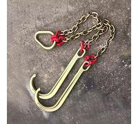 GUODDM Ostacolo Auto Ganci A J di Traino E Ganci di Traino - Gancio per Carroattrezzi Gancio Doppio Gancio Pipa Carroattrezzi Rimorchio per Veicoli di Soccorso Rigging A Catena Gancio A J (Size : 5t)