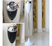 GUODDM Posacenere A Colonna per Patio - dal Design Creativo con Coperchio, Raccoglitore di Cenere per Esterni (Grande E Alto) Lo Smaltimento dei Mozziconi; Commerciale in Metallo per Fumatori(A4)