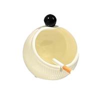 GUODDM Posacenere in Ceramica da Parete, Non Richiede Foratura, Sicurezza per Interni Ed Esterni, Ideale per La Ristorazione E La Casa, Salvaspazio(White)