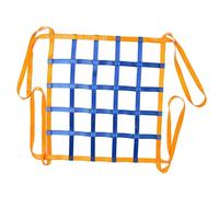 GUODDM Rete di Sollevamento Merci in Poliestere - Elastica per Carichi, Reti di Sicurezza per Carichi di Elicotteri/Pallet, Imbracature Piatte in Nylon(1.5 X 1.5m/Mesh 10cm/Load 300kg)