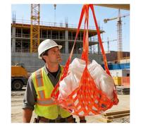 GUODDM Rete di Sollevamento per Merci - Rete Elastica per Merci, Rete di Protezione di Sicurezza, Rete di Sollevamento in Poliestere, per Porto, Merci(3 X 3/Mesh 20cm/Load 3.5t)