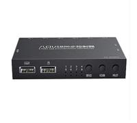 GUODDM Sincronizzatore USB A 8 Porte - Switch/distributore KVM, Dispositivo di Condivisione Multi-Tastiera E Mouse DNF, per Sistemi Operativi Windows/Linux/Android/Netware