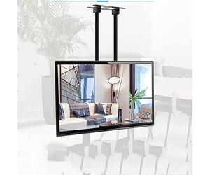 GUODDM Supporto TV Telescopico da Soffitto, Compatibile con TV LCD, LED E 4K da 60-100 Pollici, Schermi Piatti, Altezza Regolabile, Inclinazione E Rotazione, VESA 600x400mm(1-1.5m)