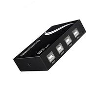 GUODDM Switch KVM - Controller sincronizzatore Mouse Tastiera USB, condivisione 4/8/16 PC con Un Set di Tastiera e Mouse, Supporto distributore Plug And Play per Windows/Linux (Size : 4 Ports)