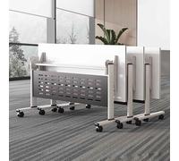 GUODDM Tavoli Pieghevoli Mobili, Scrivania Pieghevole Per Sala Conferenze, Tavolo Mobile Per Seminari, Riunioni Dinamiche, Formazione Per Uffici, Aule, Sale Riunioni(3PCS,140 * 60 * 75CM)