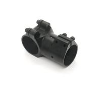 GUOFHUIO 1 pezzo Giunto a T for carrello di atterraggio for droni for la protezione delle piante 16 mm/18 mm/20 mm/25 mm/30 mm Raccordo for tubi tipo treppiede for UAV agricolo RC(25mm to 25mm)